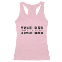 Retro Twin Dad Racerback Tank Top Subtle Make It A Double Fathers Day