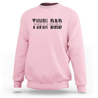 Retro Twin Dad Sweatshirt Subtle Make It A Double Fathers Day