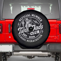 Retro Twin Dad Est 2026 Spare Tire Cover Funny Skeleton Dad Classic Overachiever Fathers Day