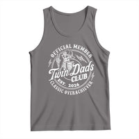 Retro Twin Dad Est 2026 Tank Top Funny Skeleton Dad Classic Overachiever Fathers Day