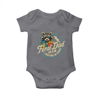 Feral Dad Club Baby Onesie Funny Raccoon Dad Birthday Fathers Day Gift
