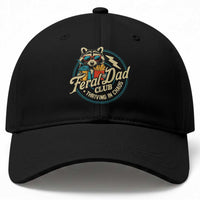 Feral Dad Club Baseball Cap Funny Raccoon Dad Birthday Fathers Day Gift