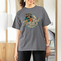 Feral Dad Club T Shirt For Women Funny Raccoon Dad Birthday Fathers Day Gift
