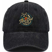 Feral Dad Club Washed Cotton Baseball Cap Funny Raccoon Dad Birthday Fathers Day Gift