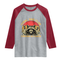 Feral Dad Club Raglan Shirt Funny Raccoon Dad Retro Fathers Day Gift