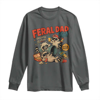 Funny Raccoon Dad Long Sleeve Shirt Feral Dad Club Fathers Day Gift
