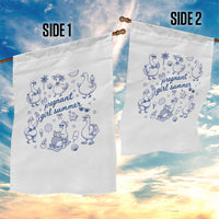 Pregnant Girl Summer Garden Flag Summer Goose Beach Pregnancy Announcement Baby Shower