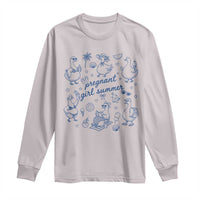 Pregnant Girl Summer Long Sleeve Shirt Summer Goose Beach Pregnancy Announcement Baby Shower
