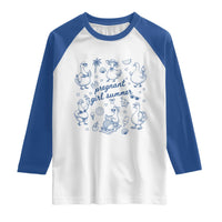 Pregnant Girl Summer Raglan Shirt Summer Goose Beach Pregnancy Announcement Baby Shower