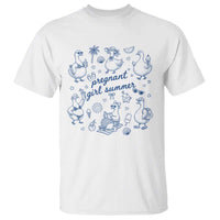 Pregnant Girl Summer T Shirt Summer Goose Beach Pregnancy Announcement Baby Shower