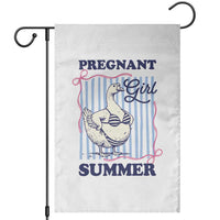 Pregnant Girl Summer Garden Flag Striped Coquette Summer Goose Beach Pregnancy Announcement