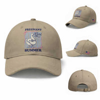 Pregnant Girl Summer Baseball Cap Striped Coquette Summer Goose Beach Pregnancy Announcement