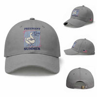 Pregnant Girl Summer Baseball Cap Striped Coquette Summer Goose Beach Pregnancy Announcement