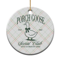 Porch Goose Ceramic Ornament Cute Garden Club Vibes Moms Grandmas