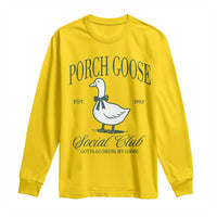 Porch Goose Long Sleeve Shirt Cute Garden Club Vibes Moms Grandmas