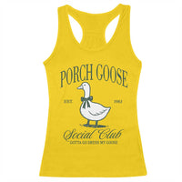 Porch Goose Racerback Tank Top Cute Garden Club Vibes Moms Grandmas