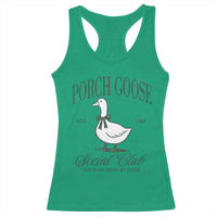 Porch Goose Racerback Tank Top Cute Garden Club Vibes Moms Grandmas