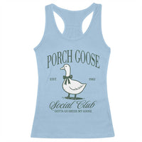 Porch Goose Racerback Tank Top Cute Garden Club Vibes Moms Grandmas