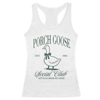 Porch Goose Racerback Tank Top Cute Garden Club Vibes Moms Grandmas