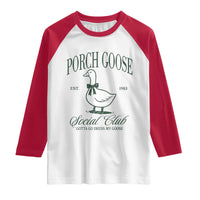 Porch Goose Raglan Shirt Cute Garden Club Vibes Moms Grandmas