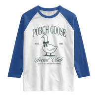Porch Goose Raglan Shirt Cute Garden Club Vibes Moms Grandmas