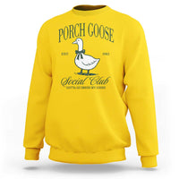 Porch Goose Sweatshirt Cute Garden Club Vibes Moms Grandmas