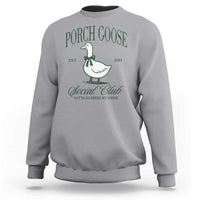 Porch Goose Sweatshirt Cute Garden Club Vibes Moms Grandmas