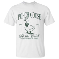 Porch Goose T Shirt Cute Garden Club Vibes Moms Grandmas