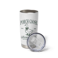 Porch Goose Tumbler Cup Cute Garden Club Vibes Moms Grandmas