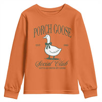 Porch Goose Youth Sweatshirt Cute Garden Club Vibes Moms Grandmas