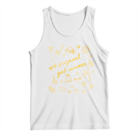 Pregnant Girl Summer Tank Top Cute Beach Summer Pregnancy Announcement Baby Shower