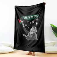 Free Palestine Throw Blanket Gaza Palestinian Flag - Wonder Print Shop