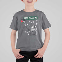 Free Palestine T Shirt For Kid Gaza Palestinian Flag - Wonder Print Shop