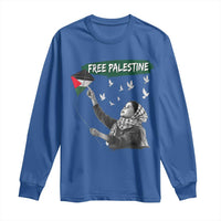 Free Palestine Long Sleeve Shirt Gaza Palestinian Flag - Wonder Print Shop