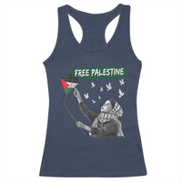 Free Palestine Racerback Tank Top Gaza Palestinian Flag - Wonder Print Shop