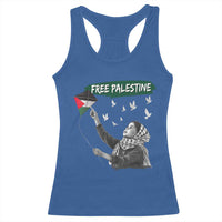 Free Palestine Racerback Tank Top Gaza Palestinian Flag - Wonder Print Shop