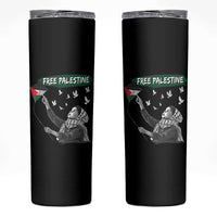 Free Palestine Skinny Tumbler Gaza Palestinian Flag - Wonder Print Shop