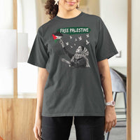 Free Palestine T Shirt For Women Gaza Palestinian Flag - Wonder Print Shop