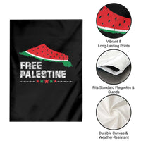 Free Palestine Garden Flag Watermelon Map - Wonder Print Shop