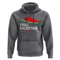 Free Palestine Hoodie Watermelon Map - Wonder Print Shop