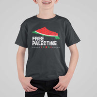 Free Palestine T Shirt For Kid Watermelon Map - Wonder Print Shop