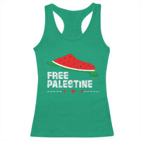 Free Palestine Racerback Tank Top Watermelon Map - Wonder Print Shop