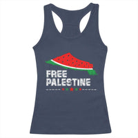 Free Palestine Racerback Tank Top Watermelon Map - Wonder Print Shop