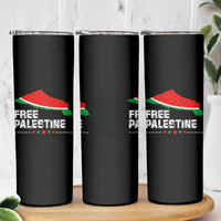 Free Palestine Skinny Tumbler Watermelon Map - Wonder Print Shop