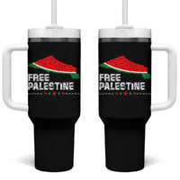 Free Palestine Tumbler With Handle Watermelon Map - Wonder Print Shop