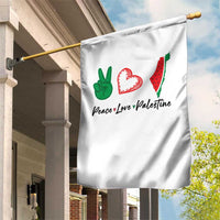 Peace Love Palestine Garden Flag Gaza Palestinian Flag - Wonder Print Shop
