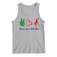 Peace Love Palestine Tank Top Gaza Palestinian Flag - Wonder Print Shop