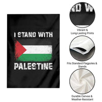 Stand With Palestine Garden Flag Gaza Palestinian Flag - Wonder Print Shop