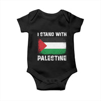 Stand With Palestine Baby Onesie Gaza Palestinian Flag - Wonder Print Shop