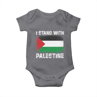 Stand With Palestine Baby Onesie Gaza Palestinian Flag - Wonder Print Shop